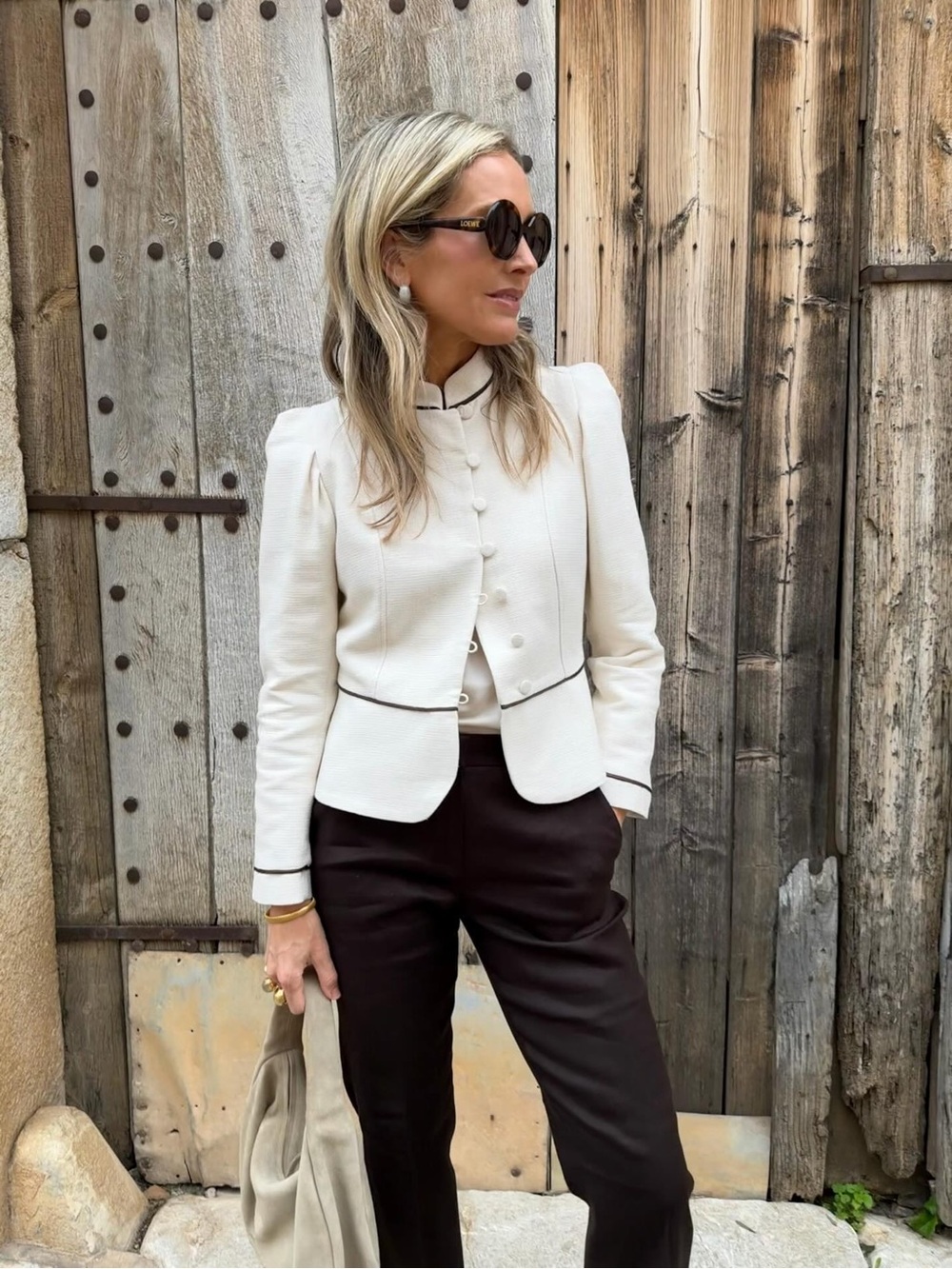 Zara Tailored Piping Blazer NWT - Picture 6 of 16